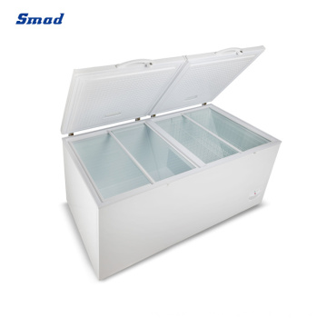 980L Double Doors Top Open Horizontal Electric Deep Chest Freezer